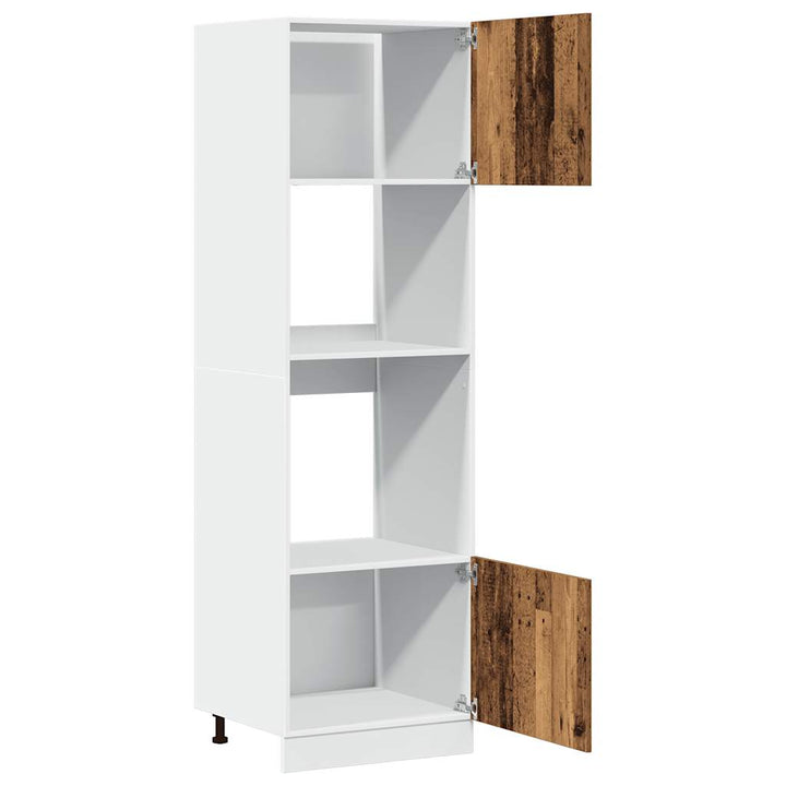 Mikrowellenschrank -Optik 60X57X207 Cm Holzwerkstoff Altholz