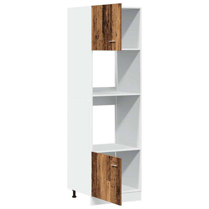 Mikrowellenschrank -Optik 60X57X207 Cm Holzwerkstoff Altholz