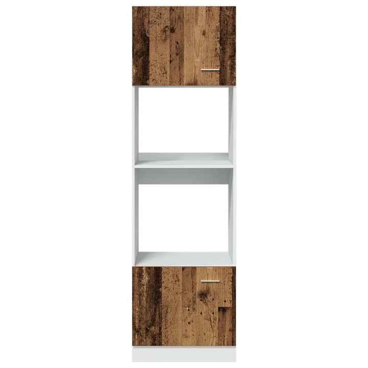 Mikrowellenschrank -Optik 60X57X207 Cm Holzwerkstoff Altholz