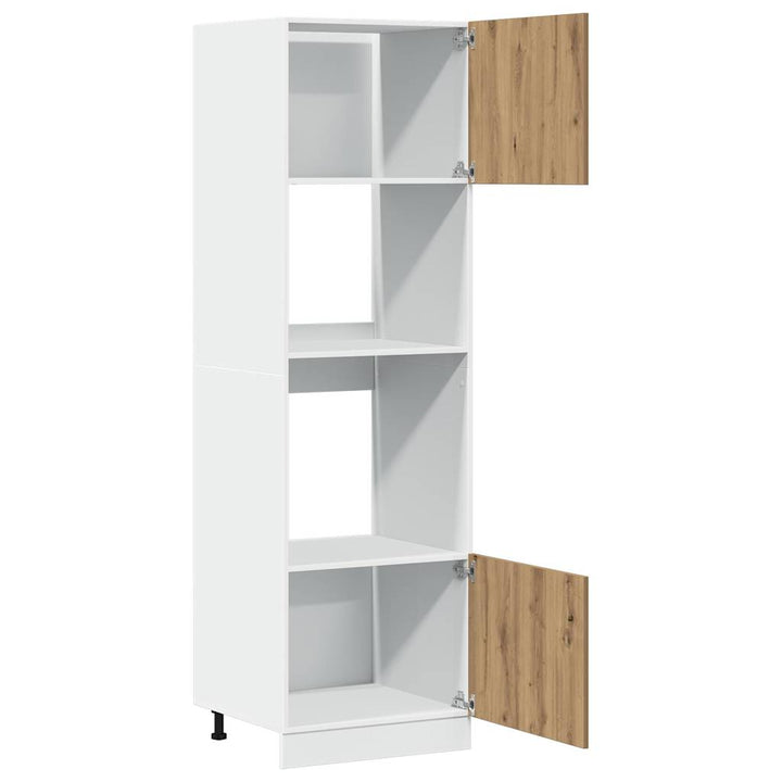 Mikrowellenschrank Artisan-Eiche 60X57X207 Cm Holzwerkstoff Eiche Handwerklich