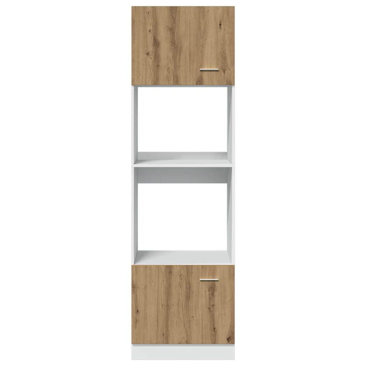 Mikrowellenschrank Artisan-Eiche 60X57X207 Cm Holzwerkstoff Eiche Handwerklich