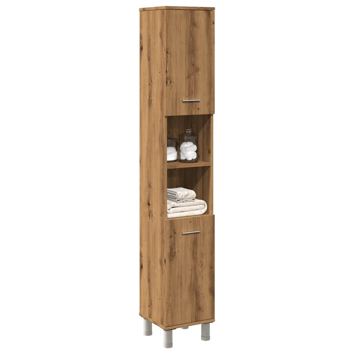 Badezimmerschrank 30X30X179 Cm Holzwerkstoff