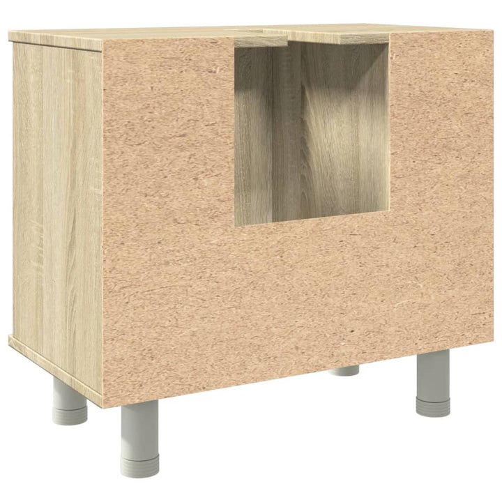 Badezimmerschrank Sonoma-Eiche 60X32X53,5 Cm Holzwerkstoff