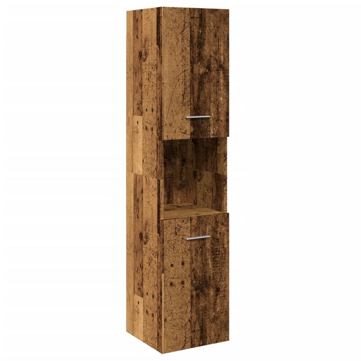 Badezimmerschrank 30X30X130 Cm Holzwerkstoff