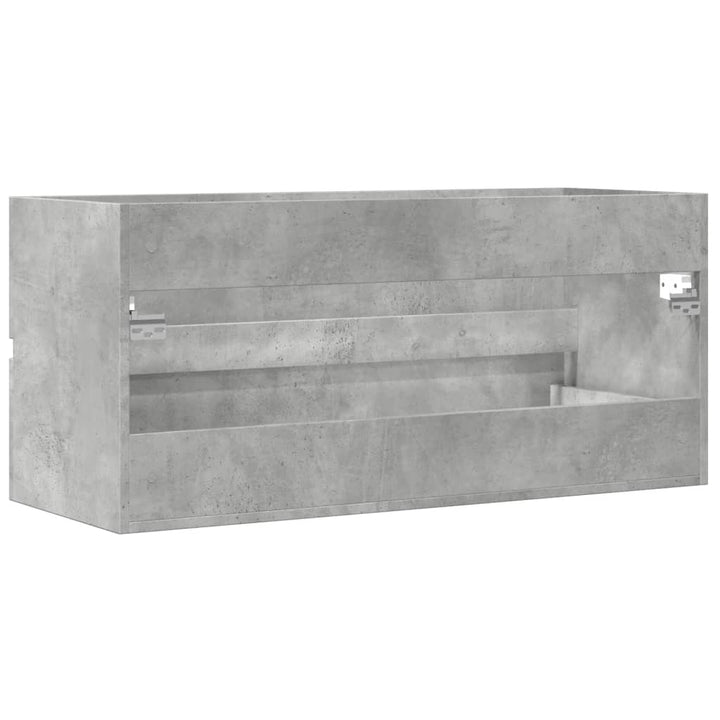 Waschbeckenunterschrank Betongrau 100X38,5X45 Cm Holzwerkstoff Dunkelgrau