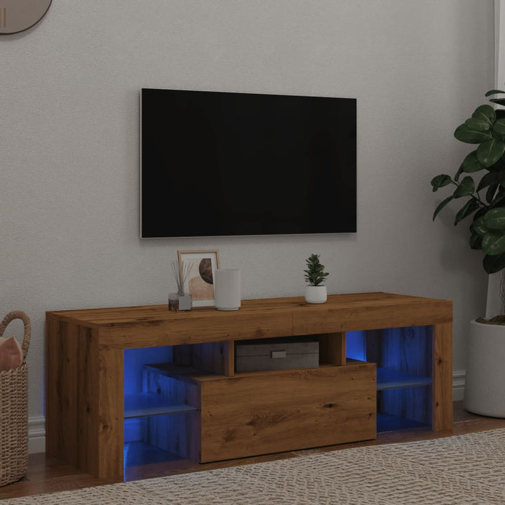 Tv-Schrank Mit Led-Leuchten 120X35X40 Cm