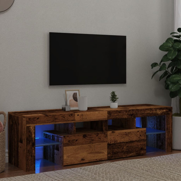 Tv-Schrank Mit Led-Beleuchtung 140X36,5X40 Cm