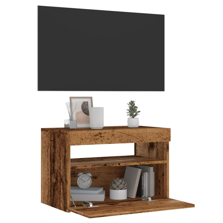 Tv-Schrank Mit Led-Leuchten 120X35X40 Cm