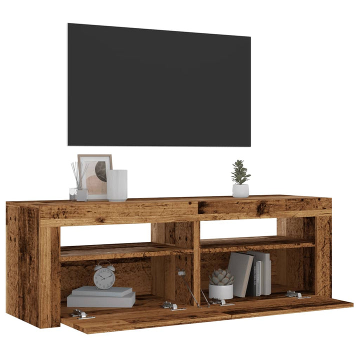 Tv-Schrank Mit Led-Leuchten 120X35X40 Cm