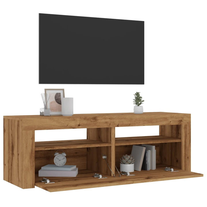 Tv-Schrank Mit Led-Leuchten 120X35X40 Cm