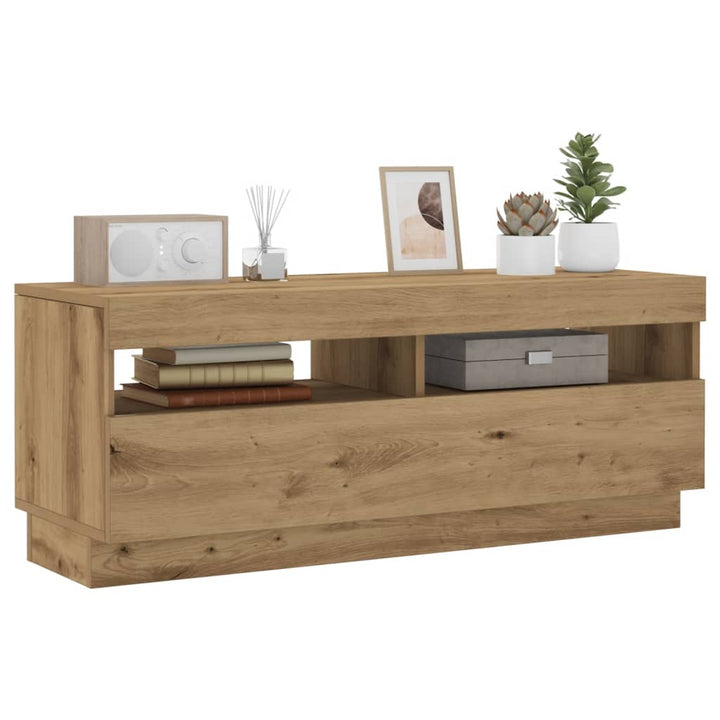 Tv-Schrank Mit Led-Leuchten 80X35X40 Cm