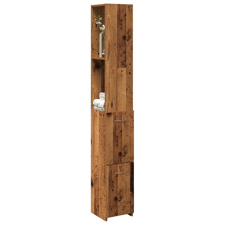 Badschrank 25X26,5X170 Cm Holzwerkstoff