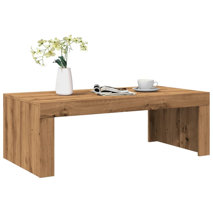 Couchtisch Braun Eichen-Optik 102X50X36 Cm Holzwerkstoff