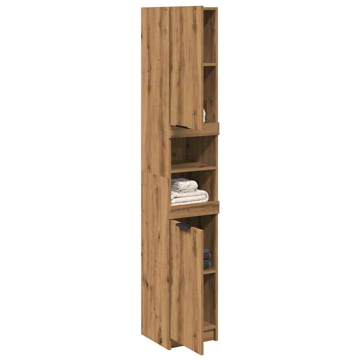 Badschrank 32X34X188,5 Cm Holzwerkstoff