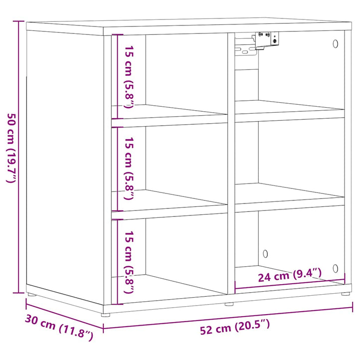 Schuhschrank -Optik 52X30X50 Cm