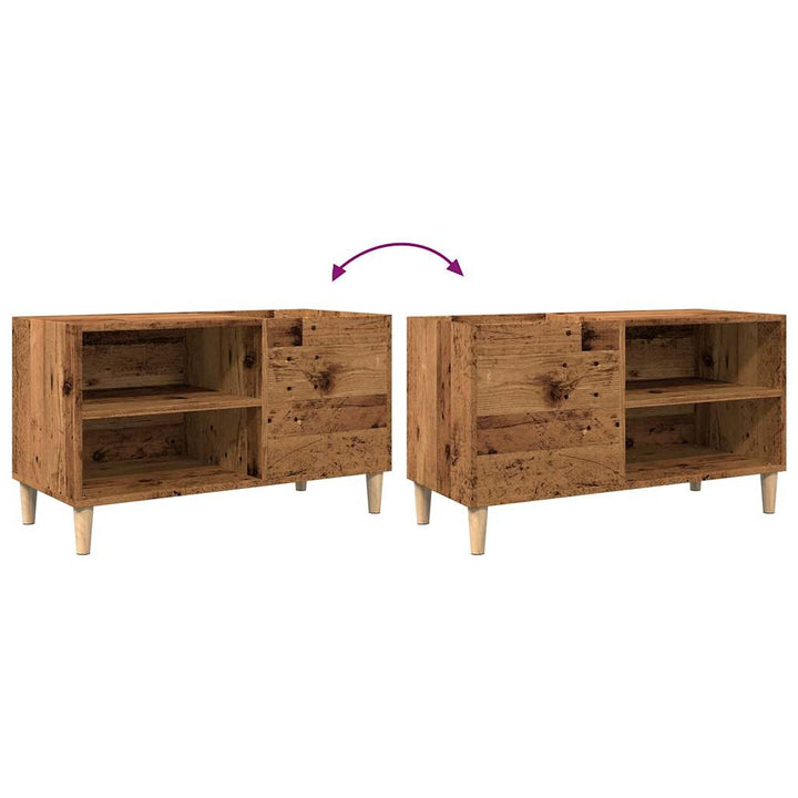 Plattenschrank Altholz-Optik 84,5X38X48 Cm Holzwerkstoff