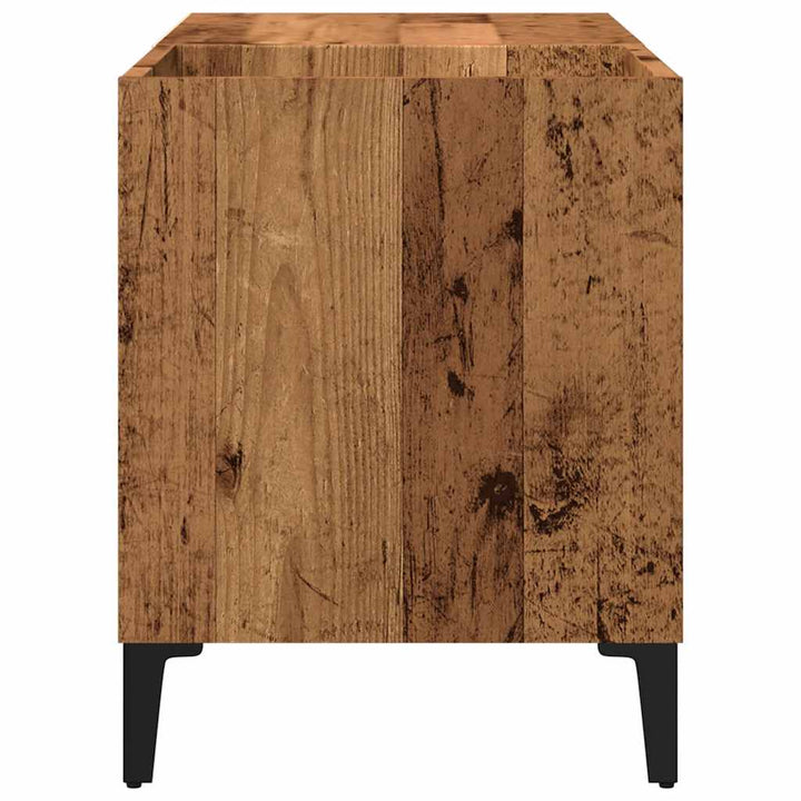 Plattenschrank Altholz-Optik 84,5X38X48 Cm Holzwerkstoff Dunkelbraun