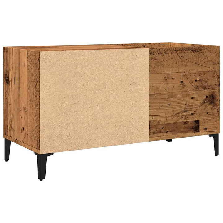 Plattenschrank Altholz-Optik 84,5X38X48 Cm Holzwerkstoff Dunkelbraun