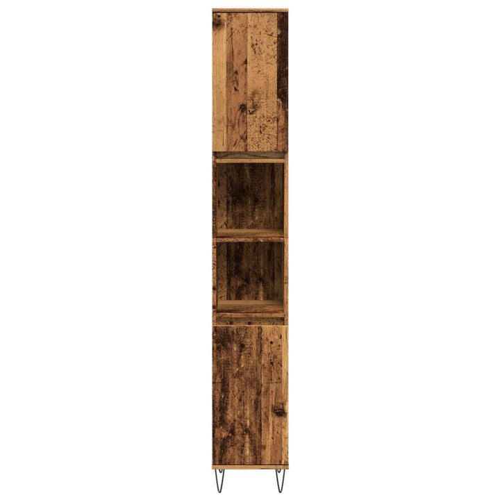 Badschrank -Optik 30X30X190 Cm Holzwerkstoff