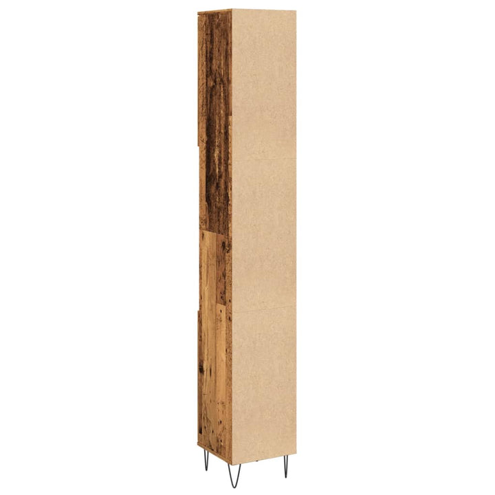 Badschrank -Optik 30X30X190 Cm Holzwerkstoff