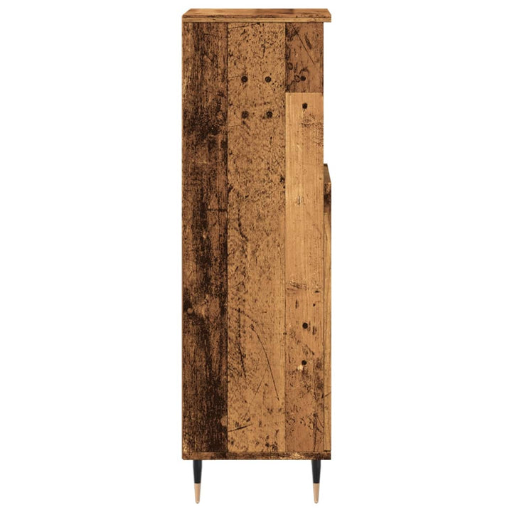 Badschrank -Optik 30X30X100 Cm Holzwerkstoff