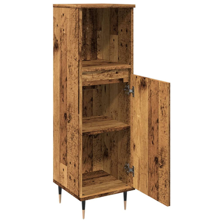 Badschrank -Optik 30X30X100 Cm Holzwerkstoff