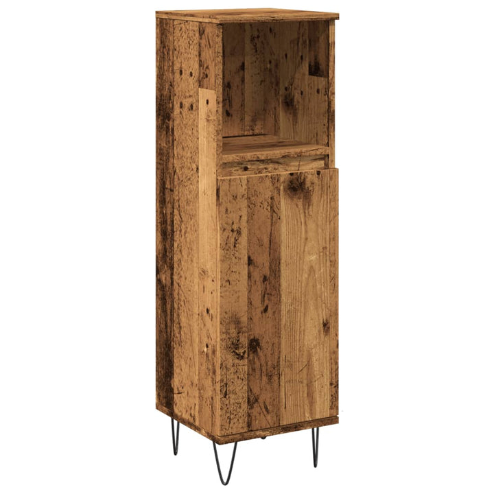 Badschrank -Optik 30X30X100 Cm Holzwerkstoff