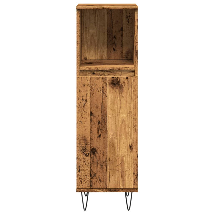 Badschrank -Optik 30X30X100 Cm Holzwerkstoff