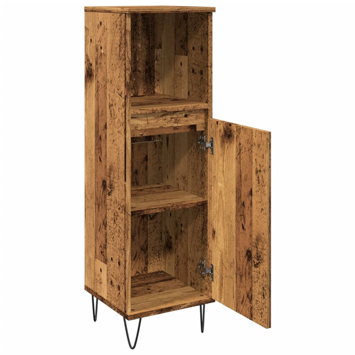 Badschrank -Optik 30X30X100 Cm Holzwerkstoff