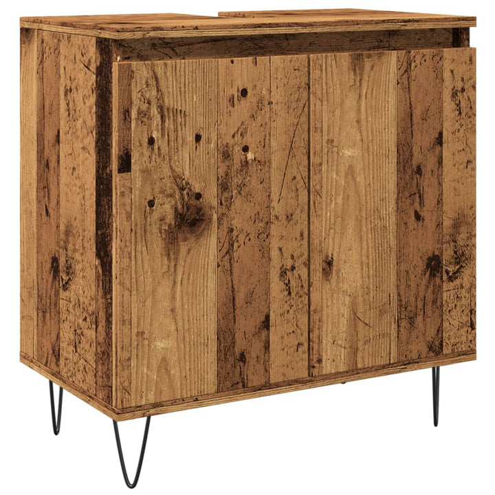 Badschrank -Optik 58X33X60 Cm Holzwerkstoff