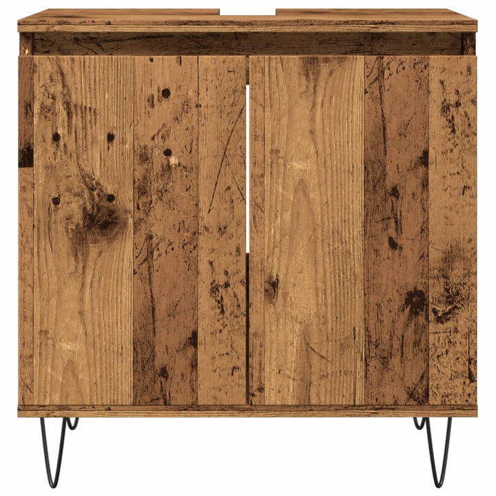 Badschrank -Optik 58X33X60 Cm Holzwerkstoff