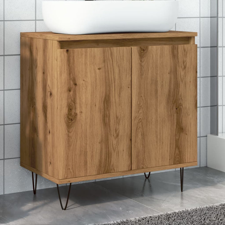 Badschrank Artisan-Eiche 58X33X60 Cm Holzwerkstoff