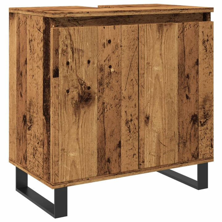 Badschrank -Optik 58X33X60 Cm Holzwerkstoff