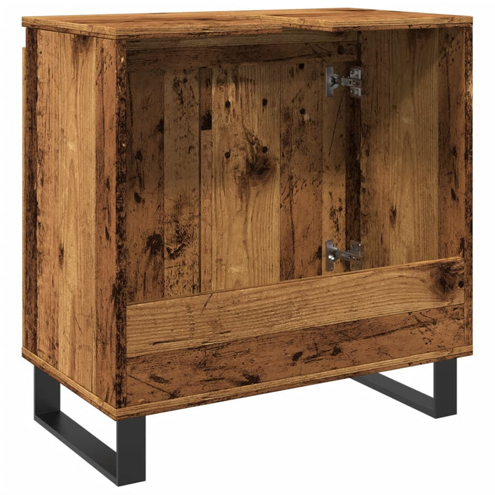 Badschrank -Optik 58X33X60 Cm Holzwerkstoff