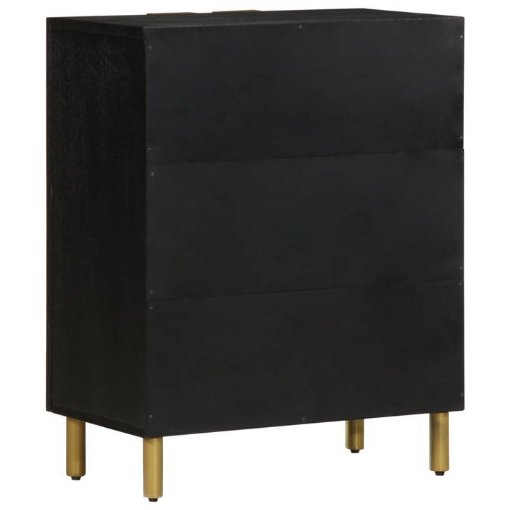 Sideboard Schwarz 60X33X75 Cm Holzwerkstoff