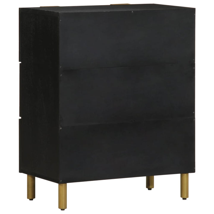 Sideboard Schwarz 60X33X75 Cm Holzwerkstoff