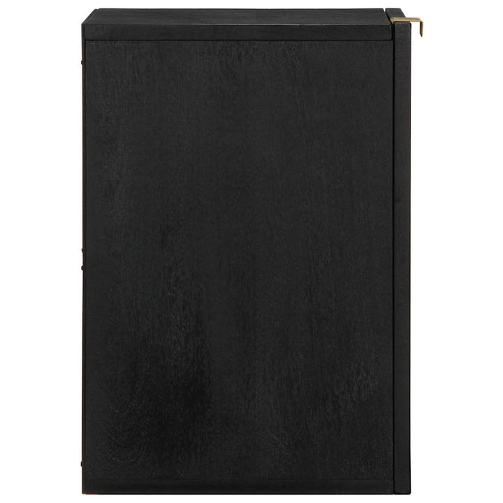 Bad-Hängeschrank Schwarz 38X33X48 Cm Holzwerkstoff Creme