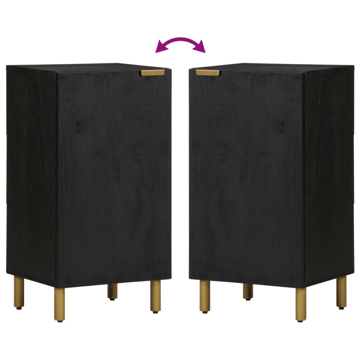 Sideboard Schwarz 40X33X75 Cm Holzwerkstoff