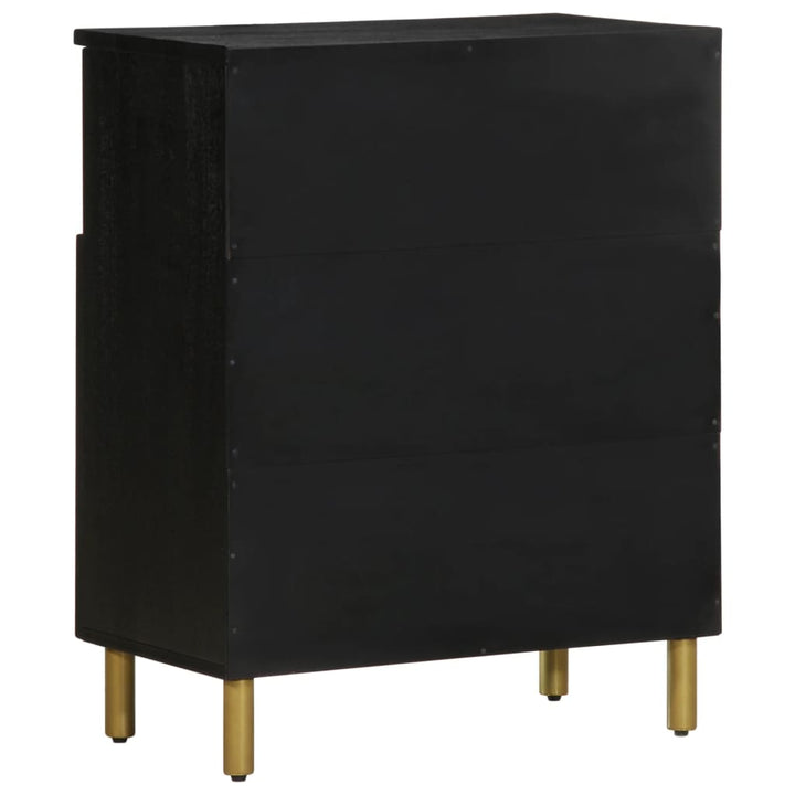 Sideboard Schwarz 60X33X75 Cm Holzwerkstoff