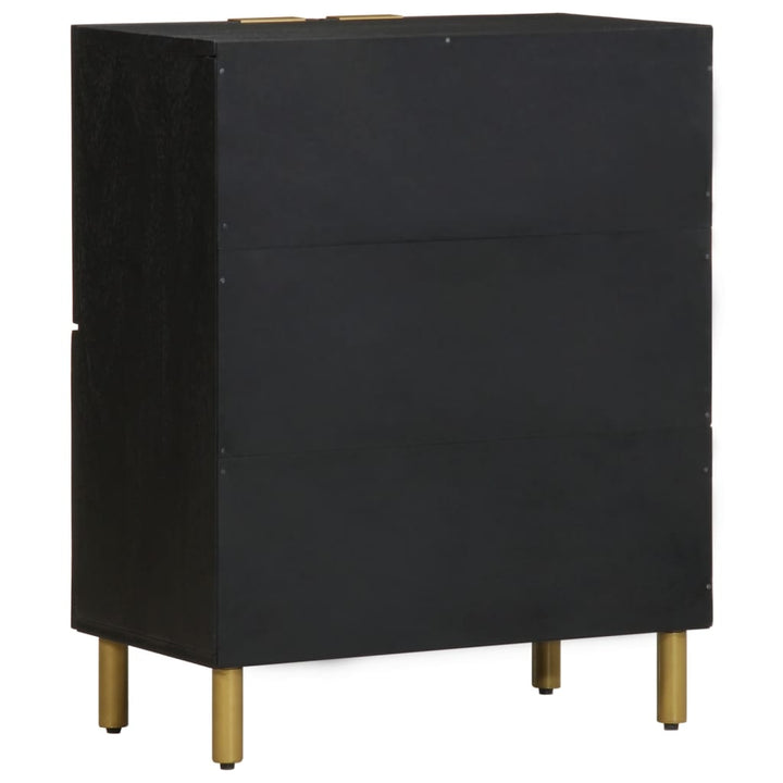 Sideboard Schwarz 60X33X75 Cm Holzwerkstoff