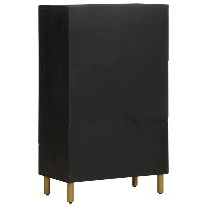 Highboard Schwarz 60X33X100 Cm Holzwerkstoff Anthrazit