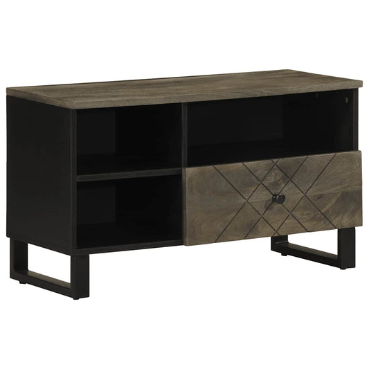 Tv-Schrank 80X33X46 Cm Massivholz Mango