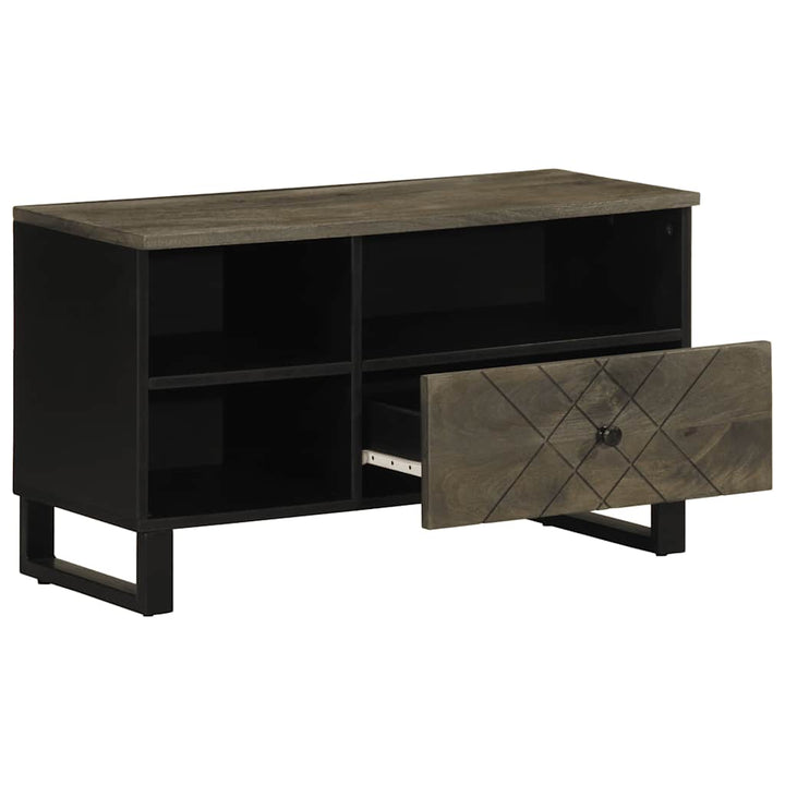 Tv-Schrank 80X33X46 Cm Massivholz Mango