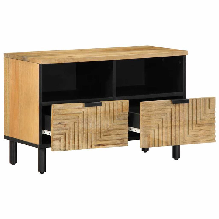 Tv-Schrank 70X33X46 Cm Massivholz Mango