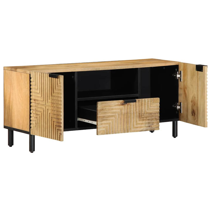 Tv-Schrank 105X33X46 Cm Massivholz Mango