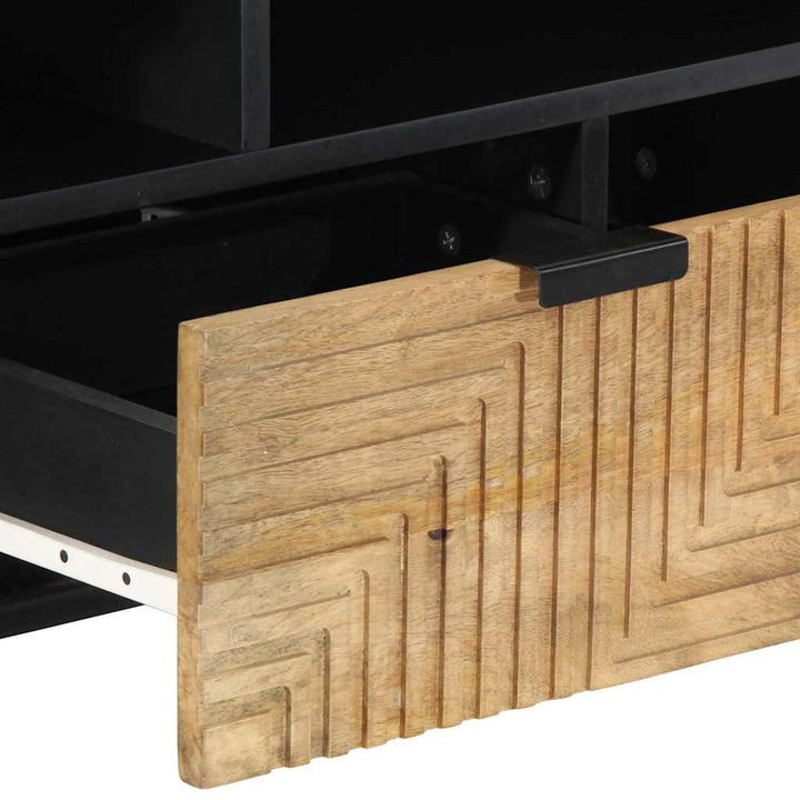 Tv-Schrank 100X33X46 Cm Massivholz Mango