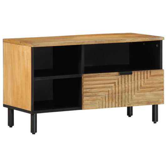 Tv-Schrank 80X33X46 Cm Massivholz Mango