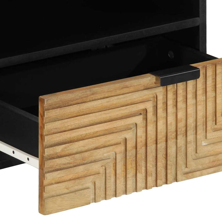 Tv-Schrank 80X33X46 Cm Massivholz Mango