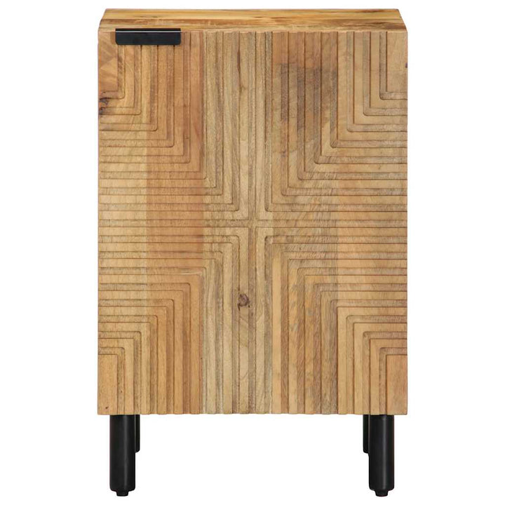 Badschrank Braun 38X33,5X58 Cm Massivholz Mango