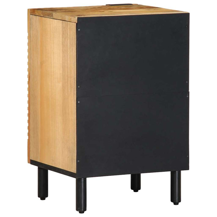 Badschrank Braun 38X33,5X58 Cm Massivholz Mango